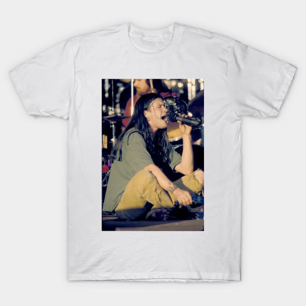 Shannon Hoon Blind Melon Photograph T-Shirt by Concert Photos